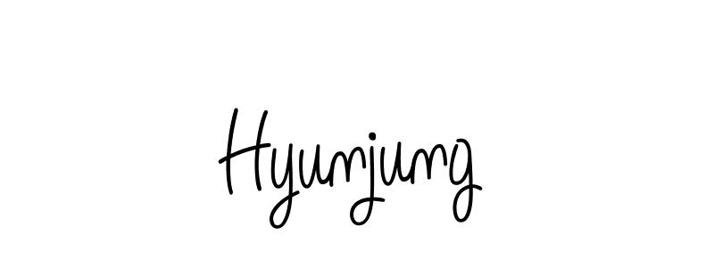 How to Draw Hyunjung signature style? Angelique-Rose-font-FFP is a latest design signature styles for name Hyunjung. Hyunjung signature style 5 images and pictures png