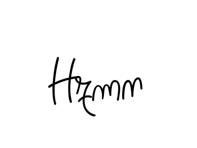 How to make Hzmn name signature. Use Angelique-Rose-font-FFP style for creating short signs online. This is the latest handwritten sign. Hzmn signature style 5 images and pictures png