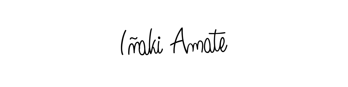 How to make Iñaki Amate signature? Angelique-Rose-font-FFP is a professional autograph style. Create handwritten signature for Iñaki Amate name. Iñaki Amate signature style 5 images and pictures png