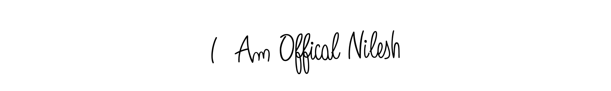 This is the best signature style for the I  Am Offical Nilesh name. Also you like these signature font (Angelique-Rose-font-FFP). Mix name signature. I  Am Offical Nilesh signature style 5 images and pictures png