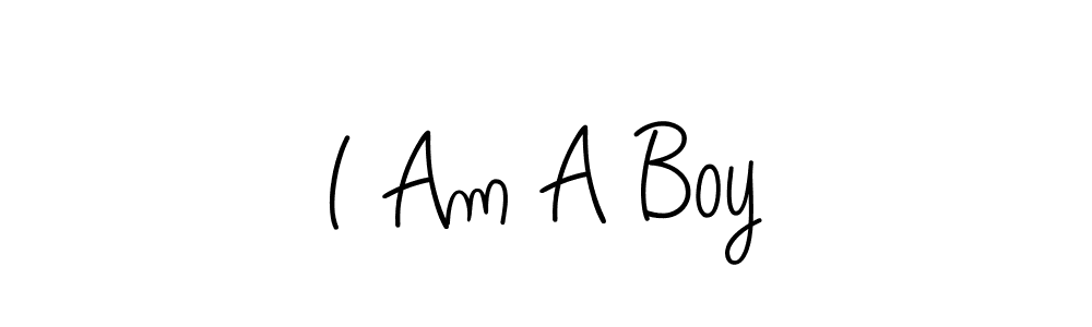 How to make I Am A Boy name signature. Use Angelique-Rose-font-FFP style for creating short signs online. This is the latest handwritten sign. I Am A Boy signature style 5 images and pictures png