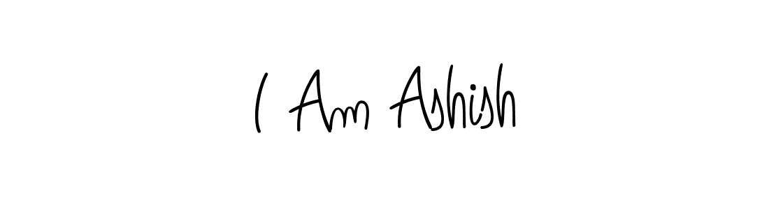 Use a signature maker to create a handwritten signature online. With this signature software, you can design (Angelique-Rose-font-FFP) your own signature for name I Am Ashish. I Am Ashish signature style 5 images and pictures png