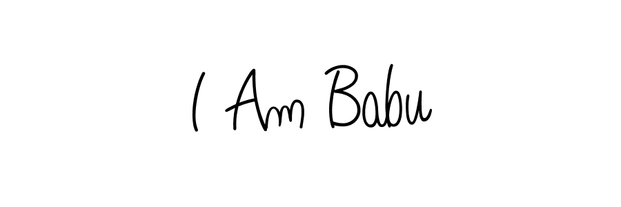 Angelique-Rose-font-FFP is a professional signature style that is perfect for those who want to add a touch of class to their signature. It is also a great choice for those who want to make their signature more unique. Get I Am Babu name to fancy signature for free. I Am Babu signature style 5 images and pictures png