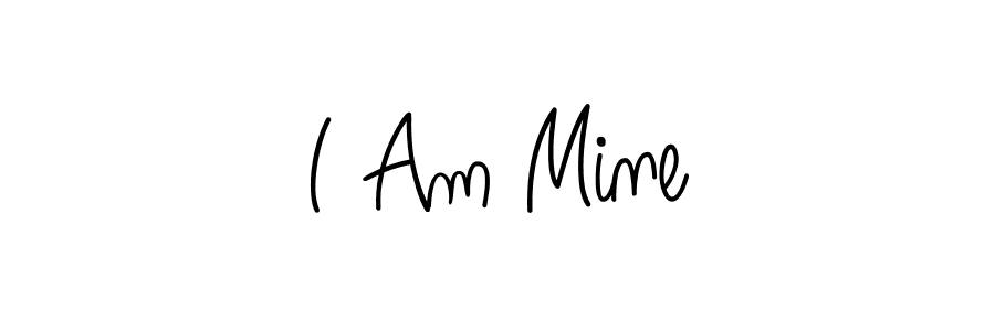 Angelique-Rose-font-FFP is a professional signature style that is perfect for those who want to add a touch of class to their signature. It is also a great choice for those who want to make their signature more unique. Get I Am Mine name to fancy signature for free. I Am Mine signature style 5 images and pictures png