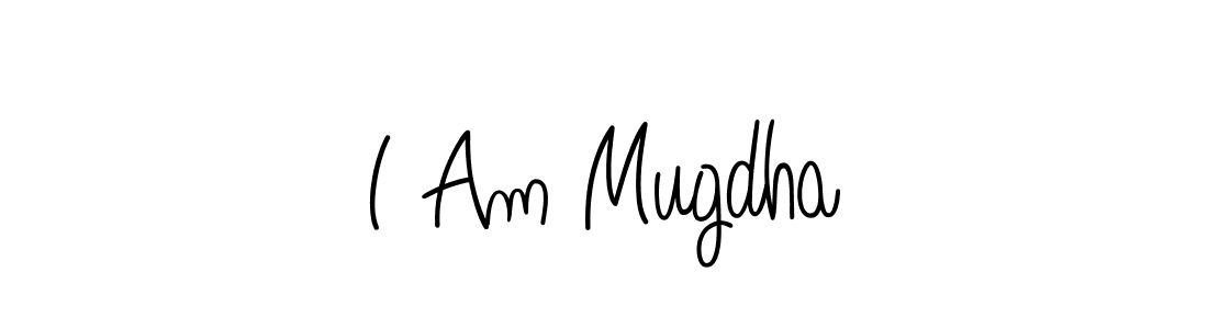 Design your own signature with our free online signature maker. With this signature software, you can create a handwritten (Angelique-Rose-font-FFP) signature for name I Am Mugdha. I Am Mugdha signature style 5 images and pictures png