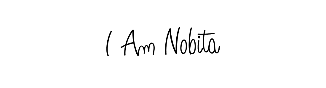 Angelique-Rose-font-FFP is a professional signature style that is perfect for those who want to add a touch of class to their signature. It is also a great choice for those who want to make their signature more unique. Get I Am Nobita name to fancy signature for free. I Am Nobita signature style 5 images and pictures png