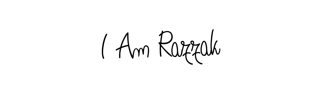 Also You can easily find your signature by using the search form. We will create I Am Razzak name handwritten signature images for you free of cost using Angelique-Rose-font-FFP sign style. I Am Razzak signature style 5 images and pictures png