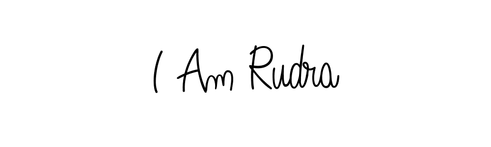 How to Draw I Am Rudra signature style? Angelique-Rose-font-FFP is a latest design signature styles for name I Am Rudra. I Am Rudra signature style 5 images and pictures png