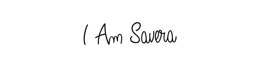 Also You can easily find your signature by using the search form. We will create I Am Savera name handwritten signature images for you free of cost using Angelique-Rose-font-FFP sign style. I Am Savera signature style 5 images and pictures png