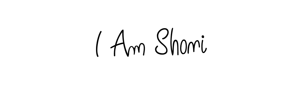 Design your own signature with our free online signature maker. With this signature software, you can create a handwritten (Angelique-Rose-font-FFP) signature for name I Am Shoni. I Am Shoni signature style 5 images and pictures png