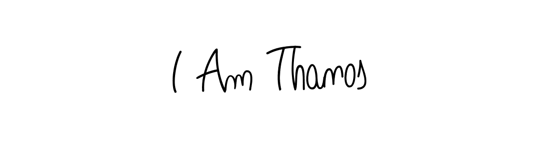 I Am Thanos stylish signature style. Best Handwritten Sign (Angelique-Rose-font-FFP) for my name. Handwritten Signature Collection Ideas for my name I Am Thanos. I Am Thanos signature style 5 images and pictures png