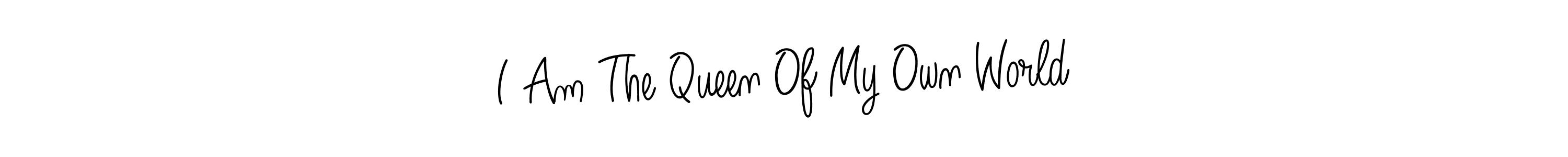 Design your own signature with our free online signature maker. With this signature software, you can create a handwritten (Angelique-Rose-font-FFP) signature for name I Am The Queen Of My Own World. I Am The Queen Of My Own World signature style 5 images and pictures png