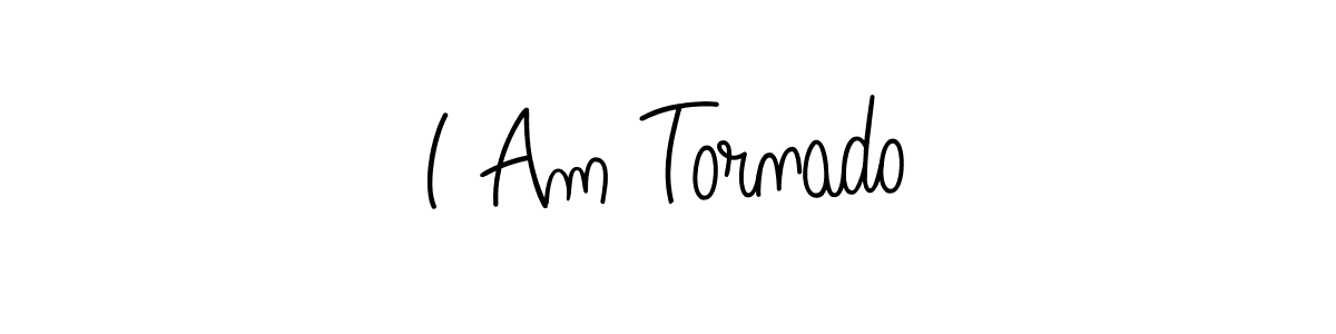 Design your own signature with our free online signature maker. With this signature software, you can create a handwritten (Angelique-Rose-font-FFP) signature for name I Am Tornado. I Am Tornado signature style 5 images and pictures png