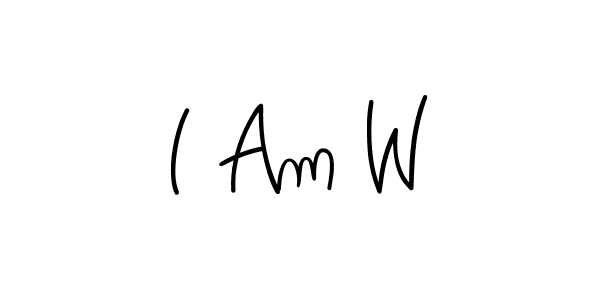 How to make I Am W signature? Angelique-Rose-font-FFP is a professional autograph style. Create handwritten signature for I Am W name. I Am W signature style 5 images and pictures png