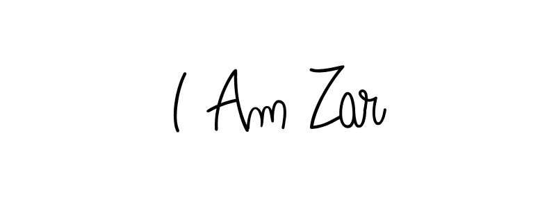 Create a beautiful signature design for name I Am Zar. With this signature (Angelique-Rose-font-FFP) fonts, you can make a handwritten signature for free. I Am Zar signature style 5 images and pictures png