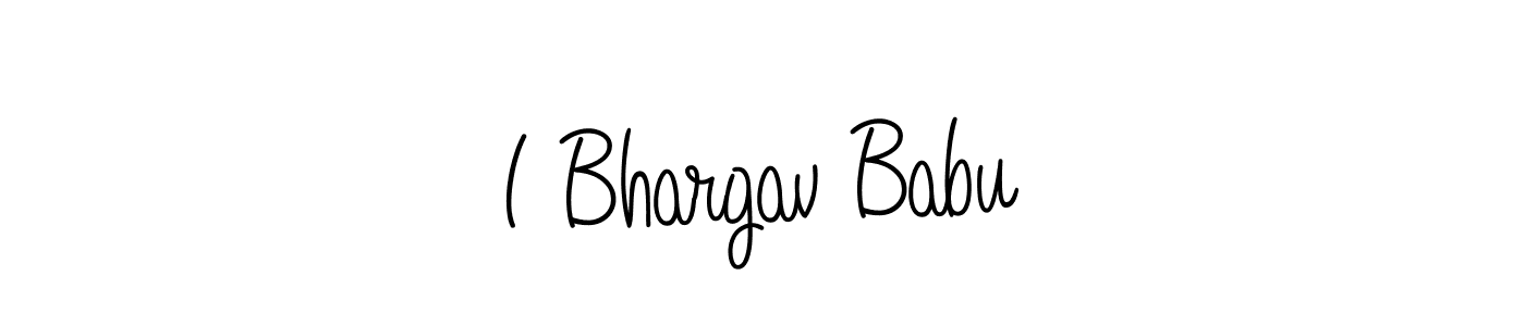 The best way (Angelique-Rose-font-FFP) to make a short signature is to pick only two or three words in your name. The name I Bhargav Babu include a total of six letters. For converting this name. I Bhargav Babu signature style 5 images and pictures png