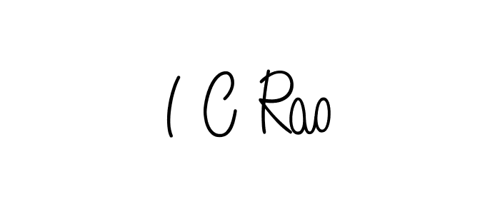 How to make I C Rao signature? Angelique-Rose-font-FFP is a professional autograph style. Create handwritten signature for I C Rao name. I C Rao signature style 5 images and pictures png
