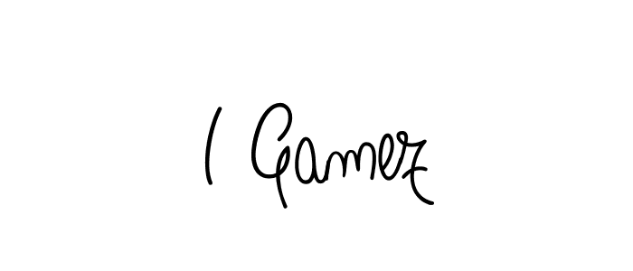 You should practise on your own different ways (Angelique-Rose-font-FFP) to write your name (I Gamez) in signature. don't let someone else do it for you. I Gamez signature style 5 images and pictures png