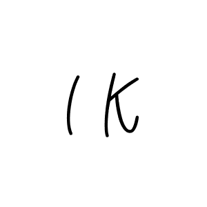 I K stylish signature style. Best Handwritten Sign (Angelique-Rose-font-FFP) for my name. Handwritten Signature Collection Ideas for my name I K. I K signature style 5 images and pictures png