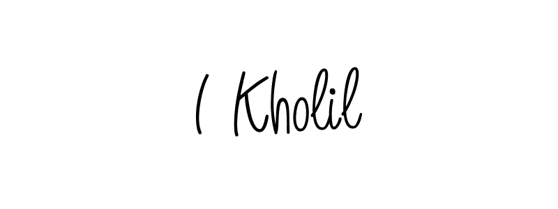 How to make I Kholil signature? Angelique-Rose-font-FFP is a professional autograph style. Create handwritten signature for I Kholil name. I Kholil signature style 5 images and pictures png