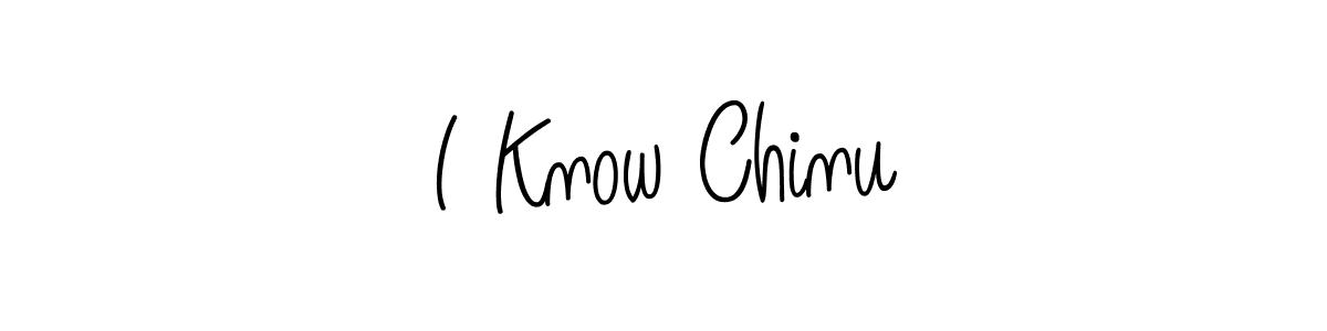 The best way (Angelique-Rose-font-FFP) to make a short signature is to pick only two or three words in your name. The name I Know Chinu include a total of six letters. For converting this name. I Know Chinu signature style 5 images and pictures png
