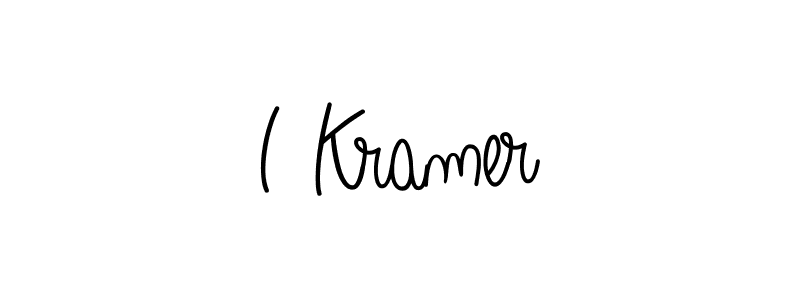 You should practise on your own different ways (Angelique-Rose-font-FFP) to write your name (I Kramer) in signature. don't let someone else do it for you. I Kramer signature style 5 images and pictures png