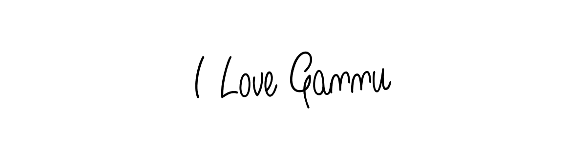 Create a beautiful signature design for name I Love Gannu. With this signature (Angelique-Rose-font-FFP) fonts, you can make a handwritten signature for free. I Love Gannu signature style 5 images and pictures png