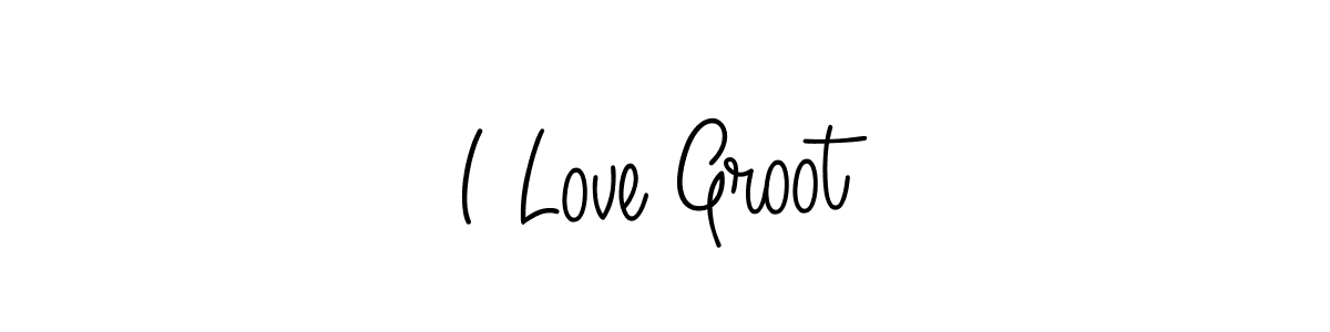 Create a beautiful signature design for name I Love Groot. With this signature (Angelique-Rose-font-FFP) fonts, you can make a handwritten signature for free. I Love Groot signature style 5 images and pictures png