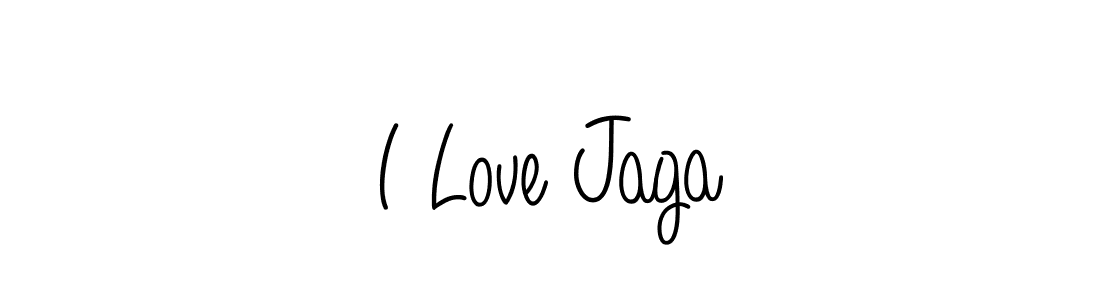 How to make I Love Jaga signature? Angelique-Rose-font-FFP is a professional autograph style. Create handwritten signature for I Love Jaga name. I Love Jaga signature style 5 images and pictures png