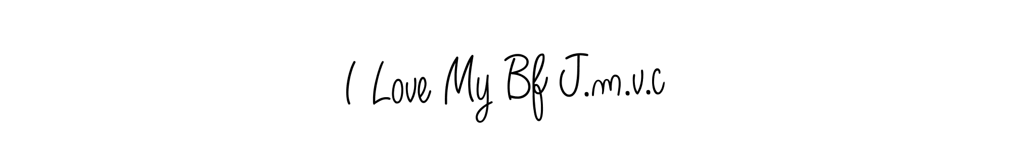 How to Draw I Love My Bf J.m.v.c signature style? Angelique-Rose-font-FFP is a latest design signature styles for name I Love My Bf J.m.v.c. I Love My Bf J.m.v.c signature style 5 images and pictures png