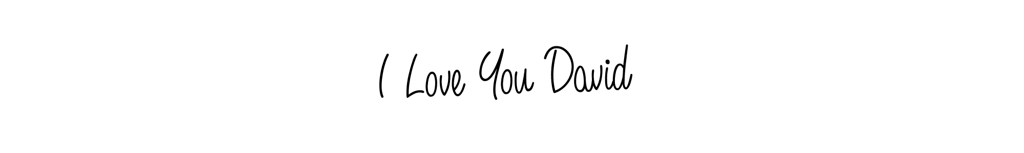 You should practise on your own different ways (Angelique-Rose-font-FFP) to write your name (I Love You David ❤) in signature. don't let someone else do it for you. I Love You David ❤ signature style 5 images and pictures png