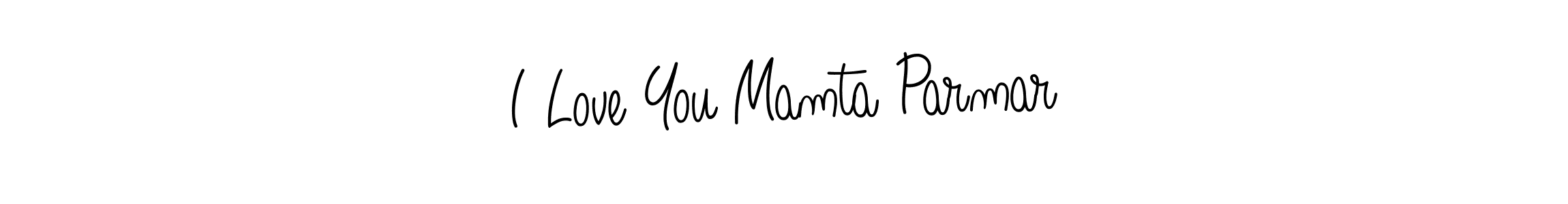 Create a beautiful signature design for name I Love You Mamta Parmar. With this signature (Angelique-Rose-font-FFP) fonts, you can make a handwritten signature for free. I Love You Mamta Parmar signature style 5 images and pictures png