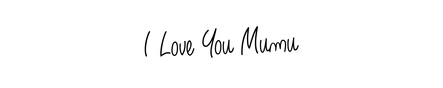 How to make I Love You Mumu signature? Angelique-Rose-font-FFP is a professional autograph style. Create handwritten signature for I Love You Mumu name. I Love You Mumu signature style 5 images and pictures png