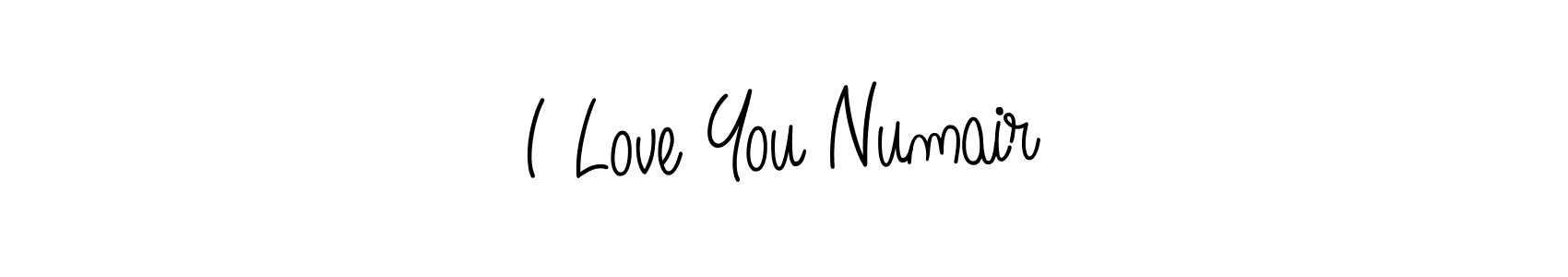 Also we have I Love You Numair name is the best signature style. Create professional handwritten signature collection using Angelique-Rose-font-FFP autograph style. I Love You Numair signature style 5 images and pictures png