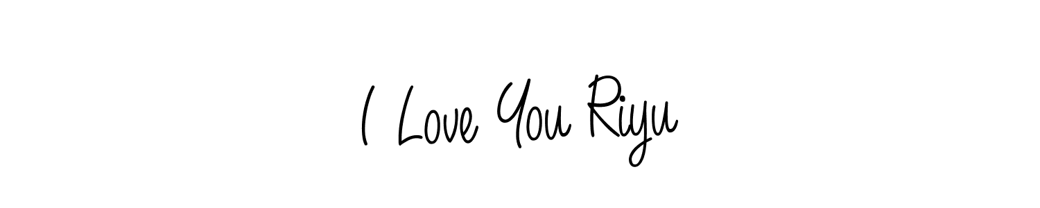 Best and Professional Signature Style for I Love You Riyu. Angelique-Rose-font-FFP Best Signature Style Collection. I Love You Riyu signature style 5 images and pictures png