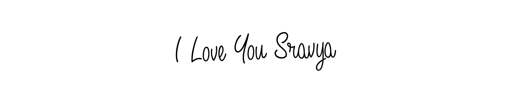 Angelique-Rose-font-FFP is a professional signature style that is perfect for those who want to add a touch of class to their signature. It is also a great choice for those who want to make their signature more unique. Get I Love You Sravya name to fancy signature for free. I Love You Sravya signature style 5 images and pictures png