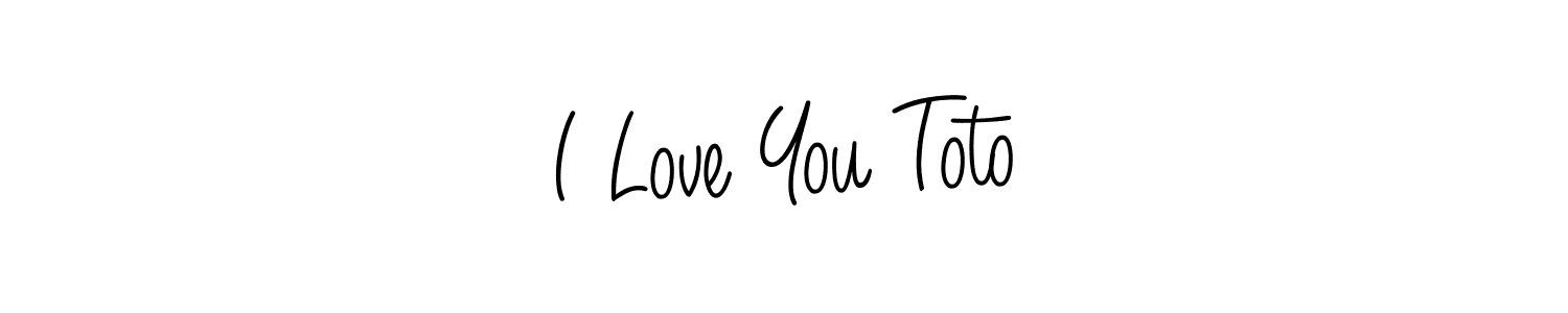 if you are searching for the best signature style for your name I Love You Toto. so please give up your signature search. here we have designed multiple signature styles  using Angelique-Rose-font-FFP. I Love You Toto signature style 5 images and pictures png