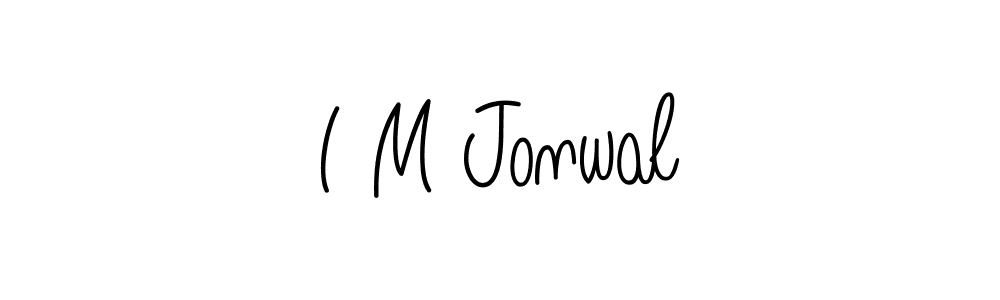 if you are searching for the best signature style for your name I M Jonwal. so please give up your signature search. here we have designed multiple signature styles  using Angelique-Rose-font-FFP. I M Jonwal signature style 5 images and pictures png