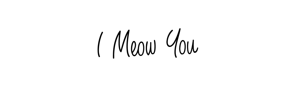 How to make I Meow You signature? Angelique-Rose-font-FFP is a professional autograph style. Create handwritten signature for I Meow You name. I Meow You signature style 5 images and pictures png