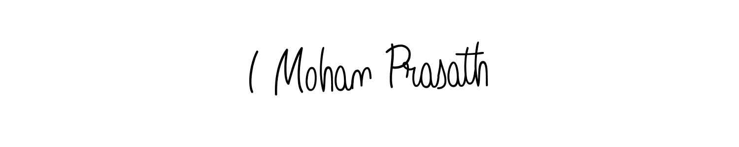 How to make I Mohan Prasath name signature. Use Angelique-Rose-font-FFP style for creating short signs online. This is the latest handwritten sign. I Mohan Prasath signature style 5 images and pictures png