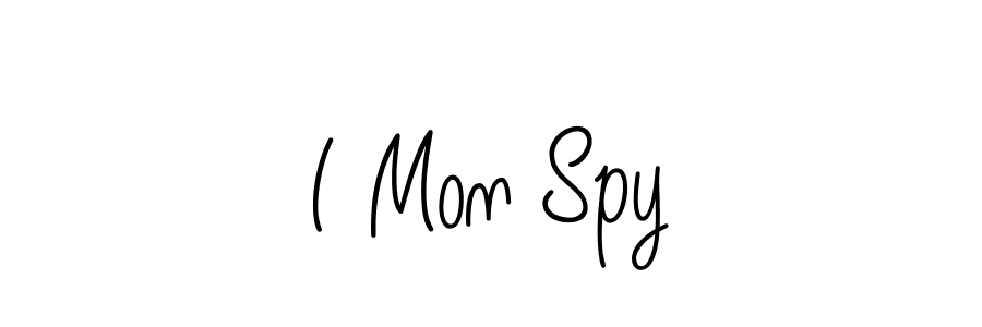 Use a signature maker to create a handwritten signature online. With this signature software, you can design (Angelique-Rose-font-FFP) your own signature for name I Mon Spy. I Mon Spy signature style 5 images and pictures png
