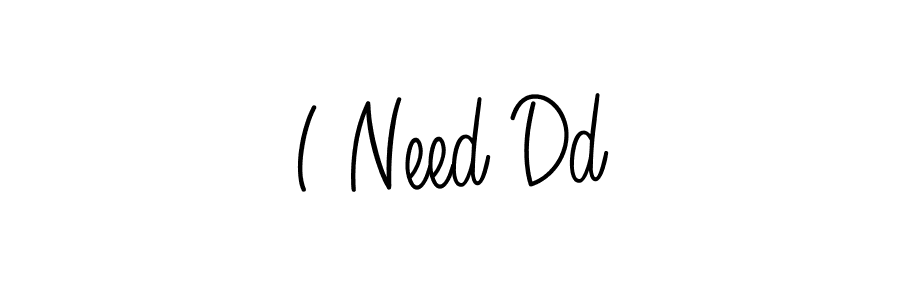 Design your own signature with our free online signature maker. With this signature software, you can create a handwritten (Angelique-Rose-font-FFP) signature for name I Need Dd. I Need Dd signature style 5 images and pictures png