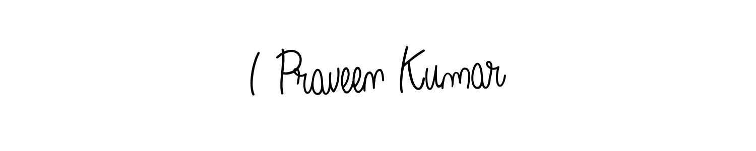 if you are searching for the best signature style for your name I Praveen Kumar. so please give up your signature search. here we have designed multiple signature styles  using Angelique-Rose-font-FFP. I Praveen Kumar signature style 5 images and pictures png