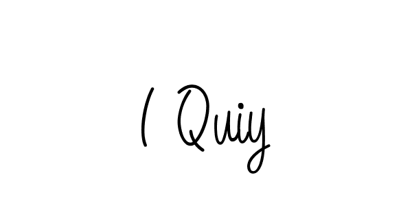 Make a beautiful signature design for name I Quiy. With this signature (Angelique-Rose-font-FFP) style, you can create a handwritten signature for free. I Quiy signature style 5 images and pictures png