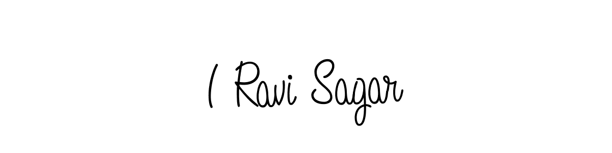 Create a beautiful signature design for name I Ravi Sagar. With this signature (Angelique-Rose-font-FFP) fonts, you can make a handwritten signature for free. I Ravi Sagar signature style 5 images and pictures png