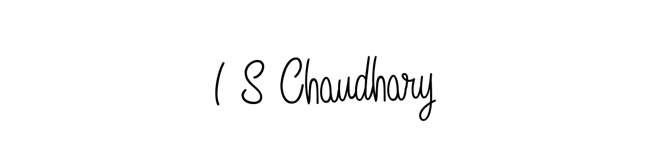 Design your own signature with our free online signature maker. With this signature software, you can create a handwritten (Angelique-Rose-font-FFP) signature for name I S Chaudhary. I S Chaudhary signature style 5 images and pictures png