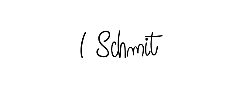 Make a beautiful signature design for name I Schmit. With this signature (Angelique-Rose-font-FFP) style, you can create a handwritten signature for free. I Schmit signature style 5 images and pictures png