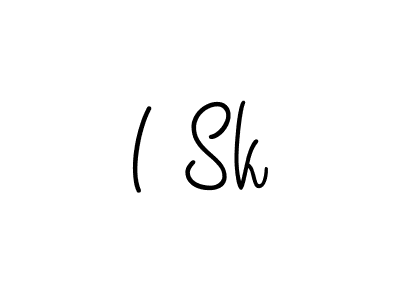 I Sk stylish signature style. Best Handwritten Sign (Angelique-Rose-font-FFP) for my name. Handwritten Signature Collection Ideas for my name I Sk. I Sk signature style 5 images and pictures png