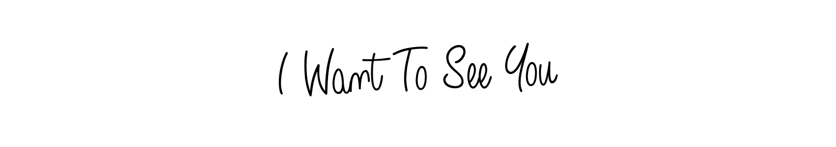 How to Draw I Want To See You signature style? Angelique-Rose-font-FFP is a latest design signature styles for name I Want To See You. I Want To See You signature style 5 images and pictures png