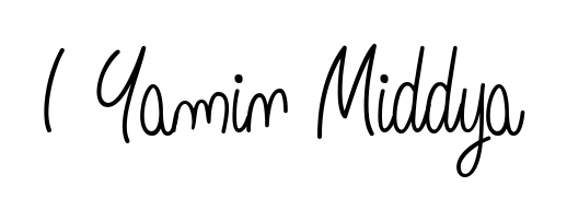 An effortless, minimalist signature concept for I Yamin Middya using Angelique-Rose-font-FFP design. Clean lines that look great on any document. I Yamin Middya signature style 5 images and pictures png
